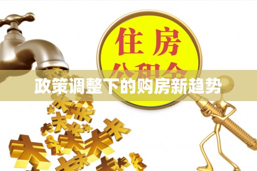 中埔政策调整下的购房新趋势