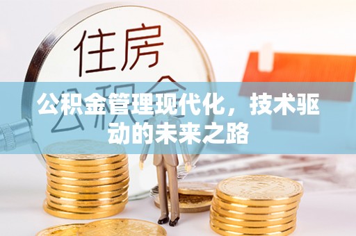 中埔公积金管理现代化，技术驱动的未来之路